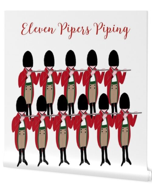 Mini 12 Days of Christmas 11 Pipers Piping Wallpaper