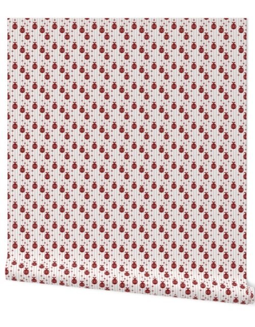 Dark Christmas Christmas Candy Apple Red Ball Ornaments Wallpaper