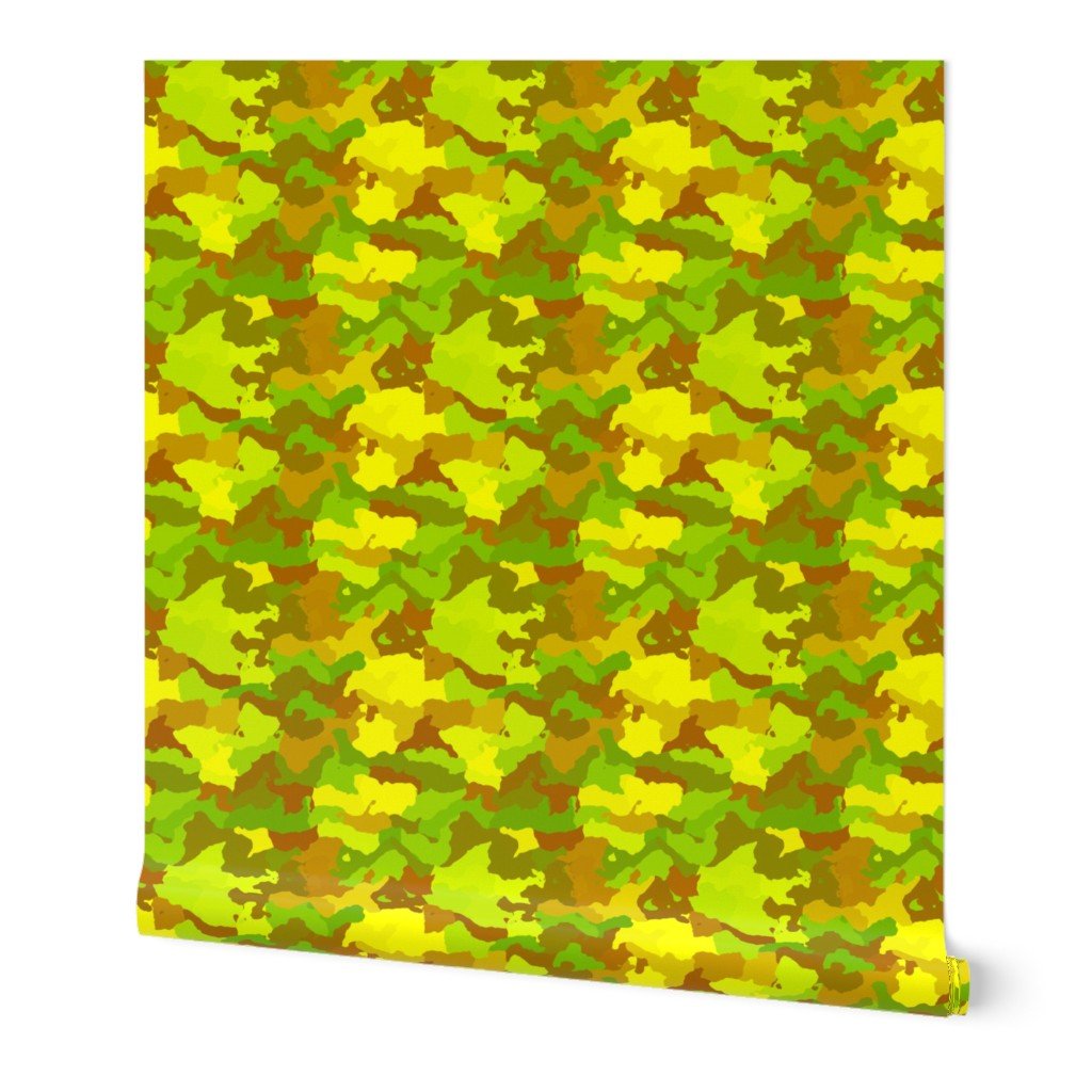 Yellow and Green Tropical Rainforest Camo Camouflage Wallpaper Yellow and Green Tropical Rainforest Camo Camouflage Wallpaper