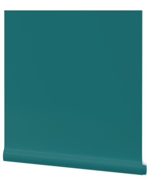 Mediterranean Sea Aqua Blue Solid Color Wallpaper