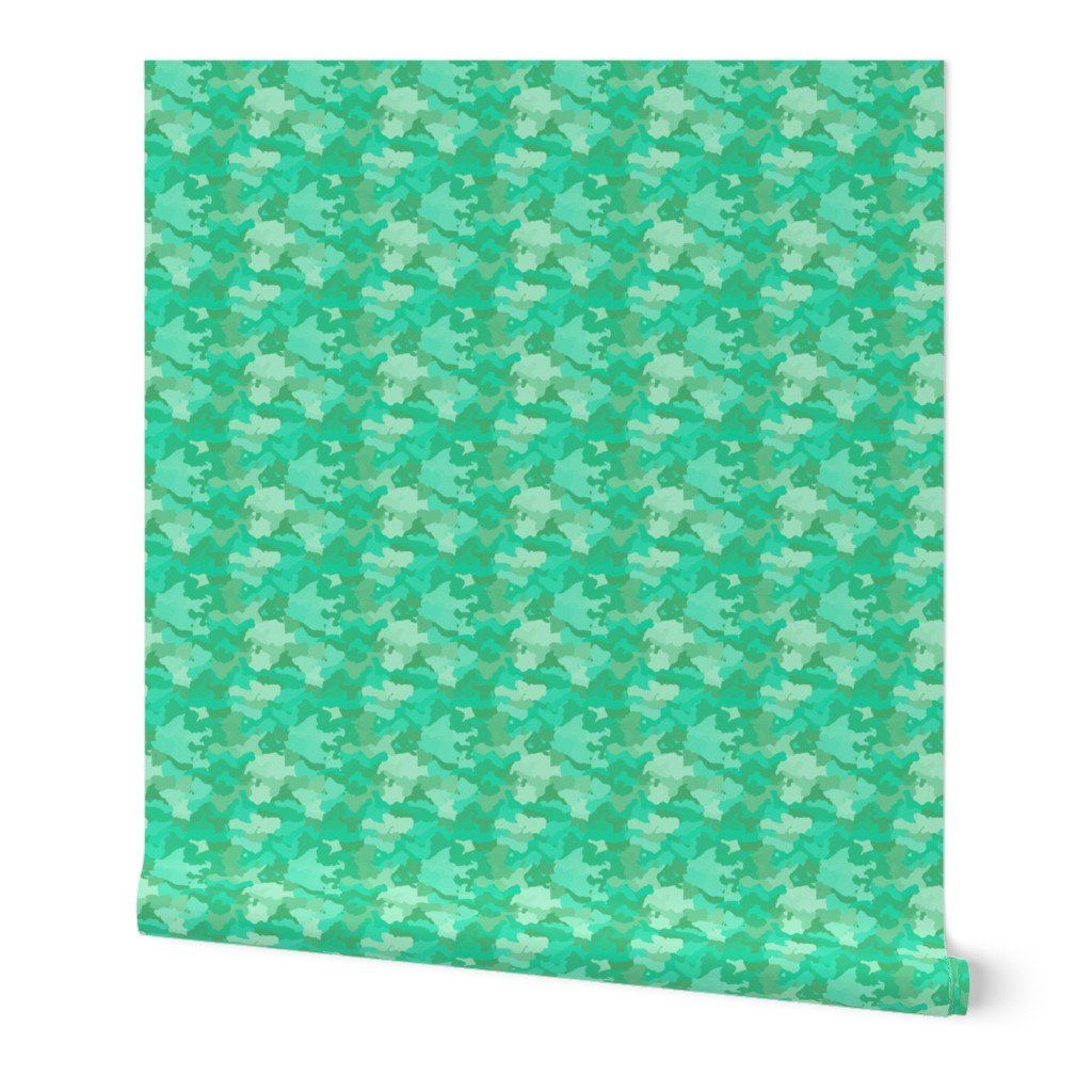 Small Sea Mint Camo Camouflage Pattern Wallpaper Small Sea Mint Camo Camouflage Pattern Wallpaper