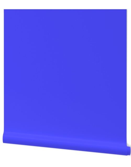 Neon Electric Blue Coordinate Solid for Neo Deco Prints Wallpaper