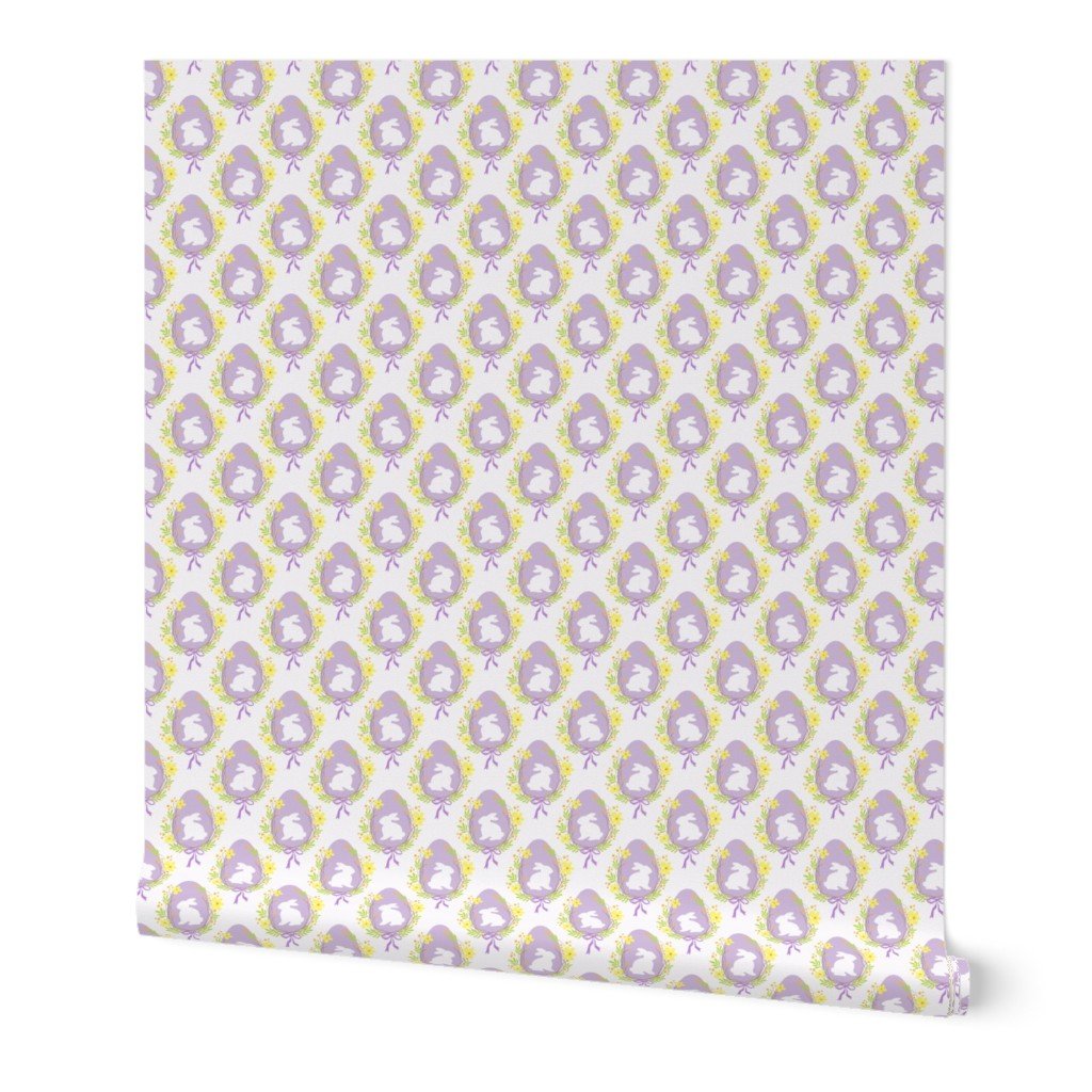 Pastel Lilac Easter Bunny Eggs with Spring Flowers Wallpaper Pastel Lilac Easter Bunny Eggs with Spring Flowers Wallpaper
