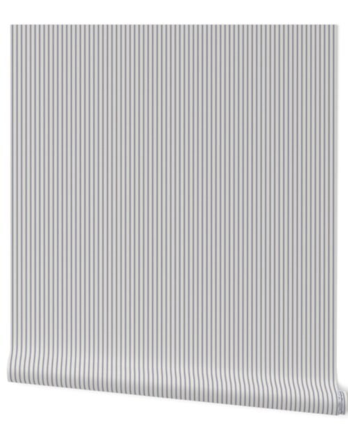 Micro Stressed Blue Denim Mattress Ticking Wallpaper