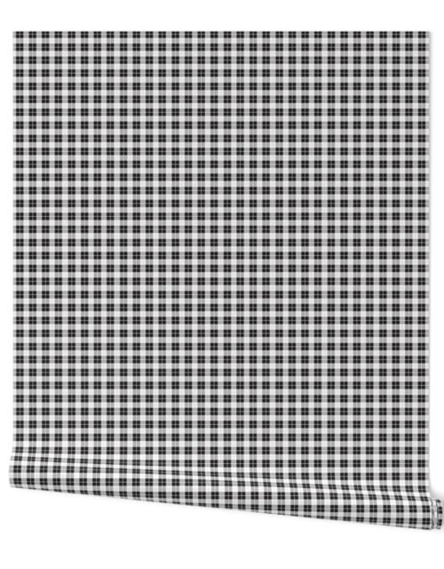 Black and White Mini Tartan Wallpaper