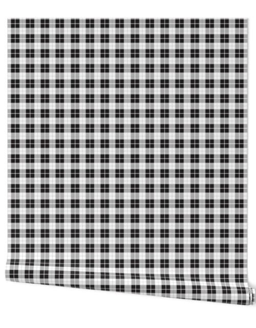 Black and White Highland Plaid Wallpaper