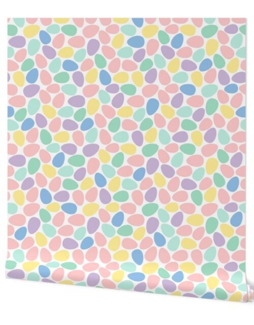 Multi Colored Pastel Easter Eggs Wallpaper