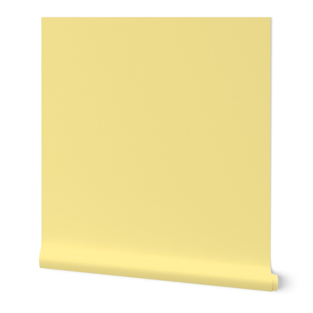 Pastel Easter Yellow Solid Coordinate Color Wallpaper