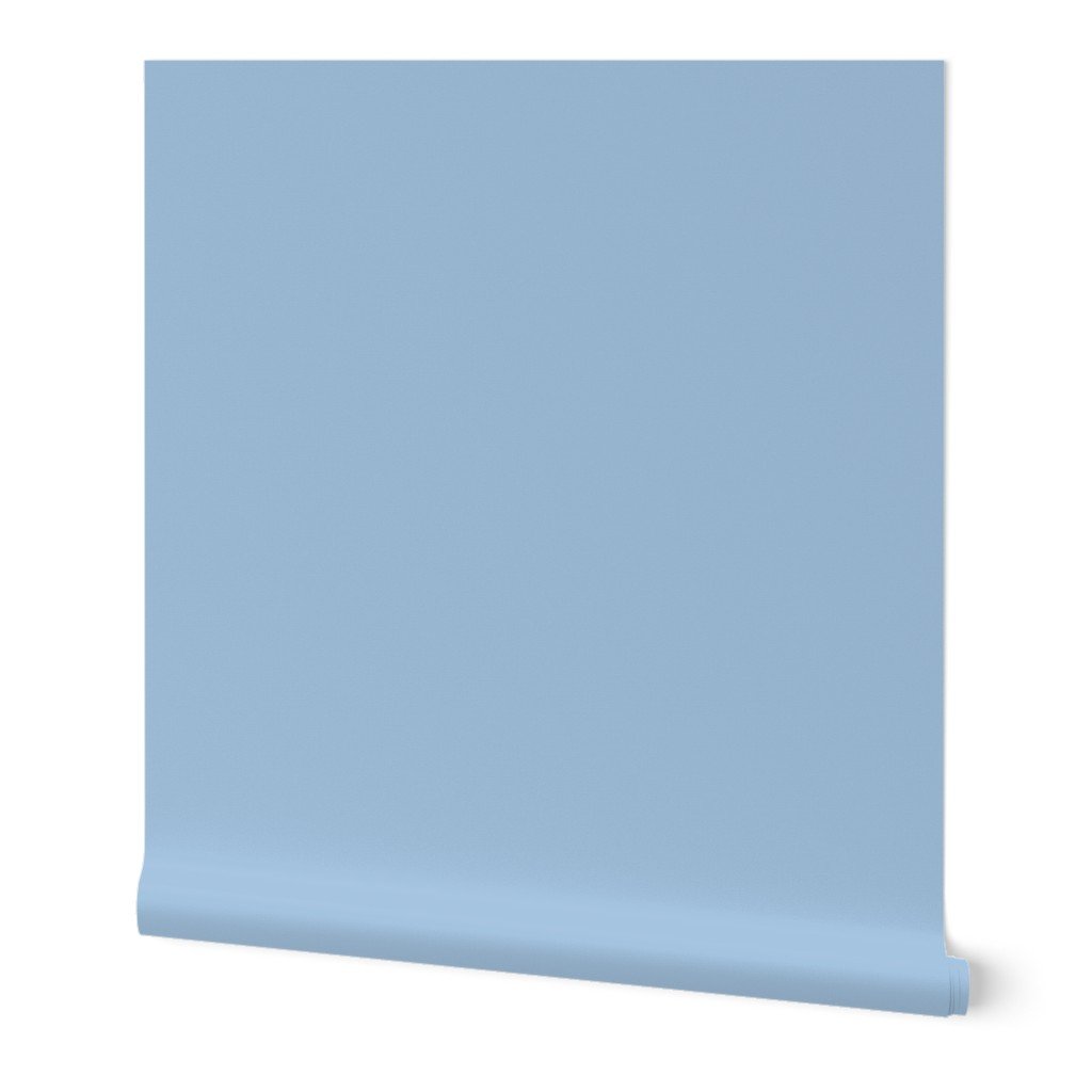 Pastel Easter French Blue Solid Coordinate Color Wallpaper