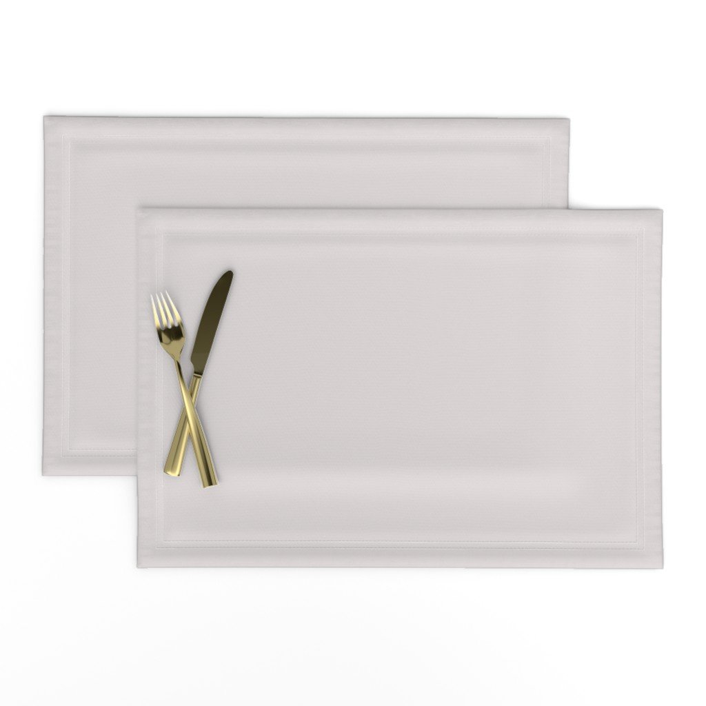 Coffee Cream White Solid Color Coordinate Placemats