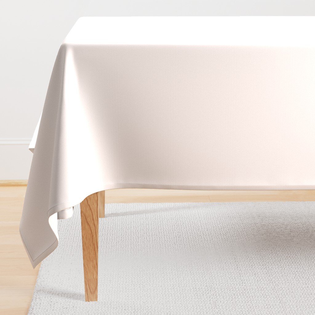 Coffee Cream White Solid Color Coordinate Rectangular Tablecloth