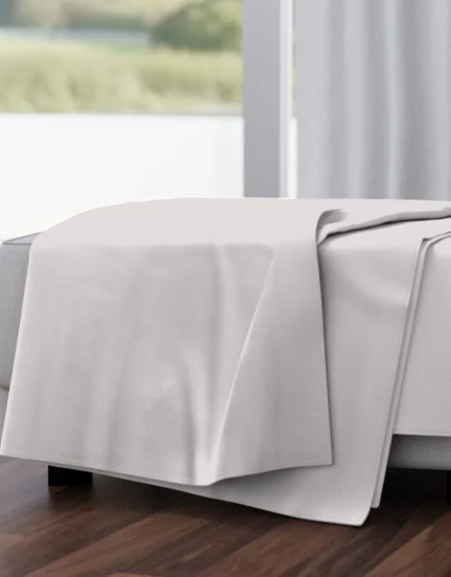 Coffee Cream White Solid Color Coordinate Throw Blanket
