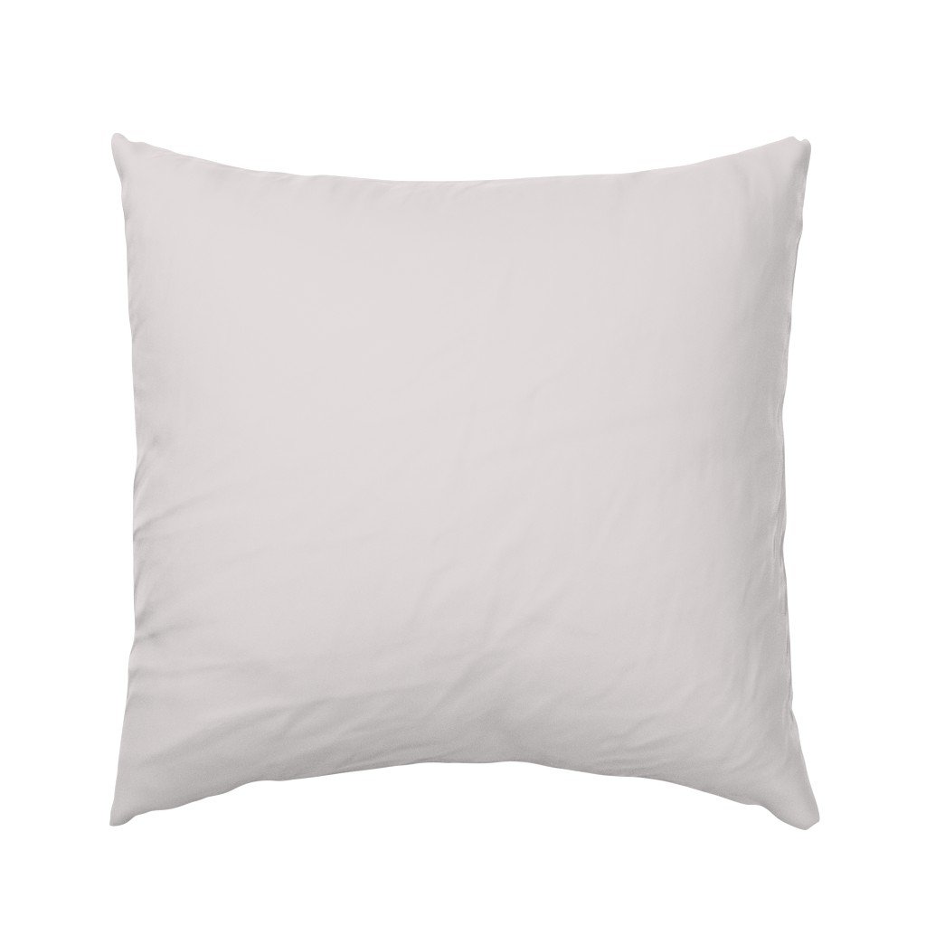 Coffee Cream White Solid Color Coordinate Euro Pillow Sham