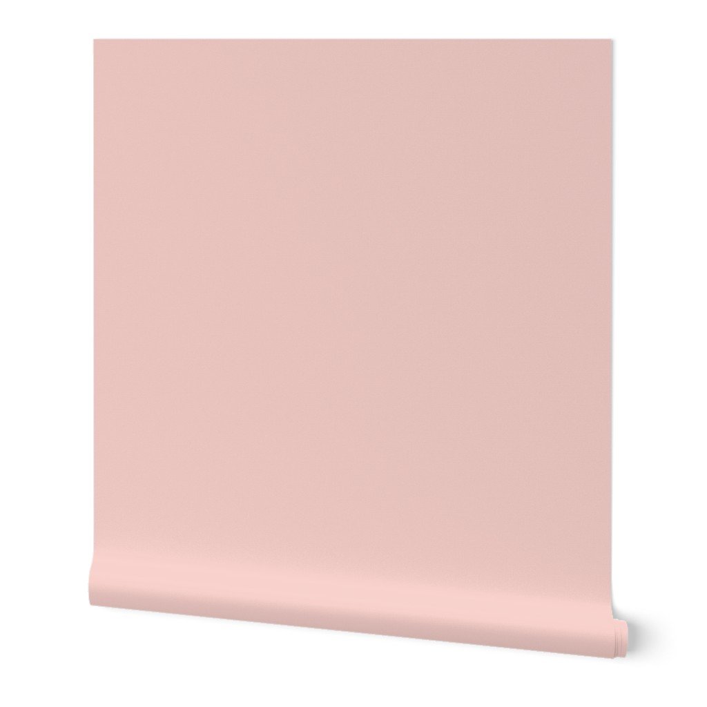 Pink Solid Color Coordinate for Rose Gold Leopard Spots Wallpaper