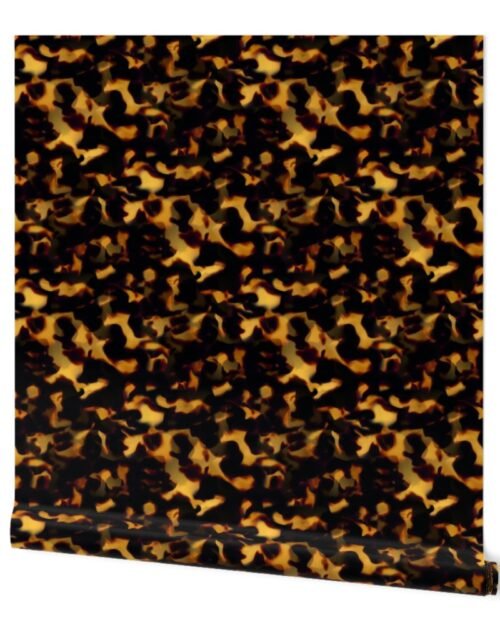 Original Gold and Brown Tortoiseshell Seamless Repeat Pattern Wallpaper