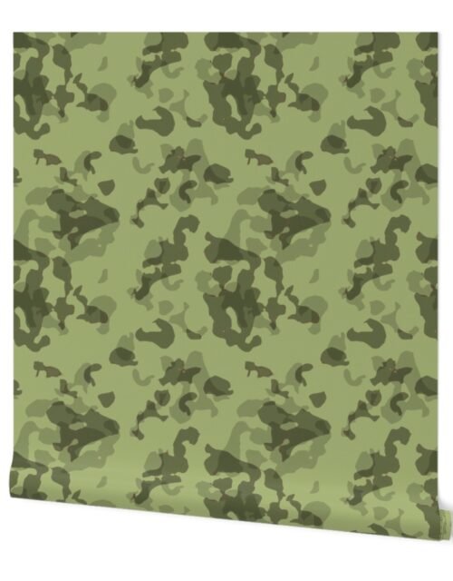 Micro Dark Green Sea Turtle Tortoiseshell Seamless Repeat Pattern Wallpaper