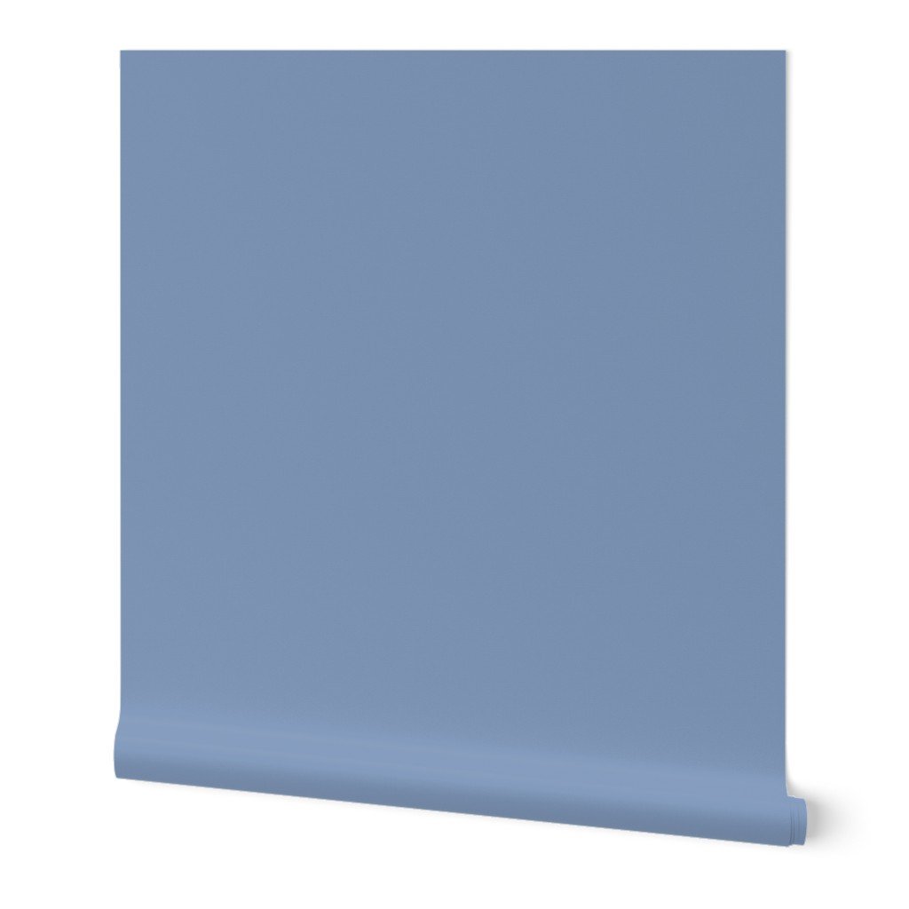 Stressed Blue Denim Solid Coordinate Color Wallpaper