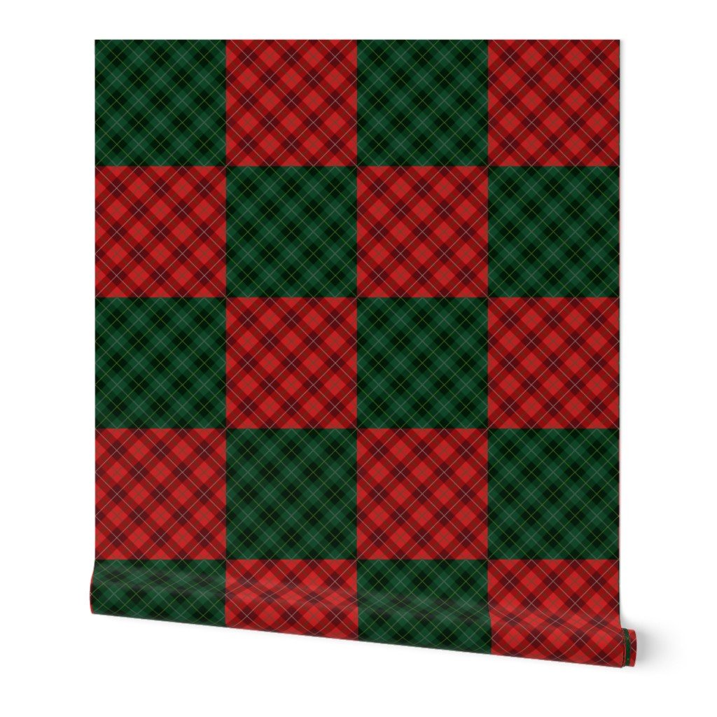 Red Green Yellow and White Seasonal Christmas Checkerboard Gingham Plaid Wallpaper Red Green Yellow and White Seasonal Christmas Checkerboard Gingham Plaid Wallpaper