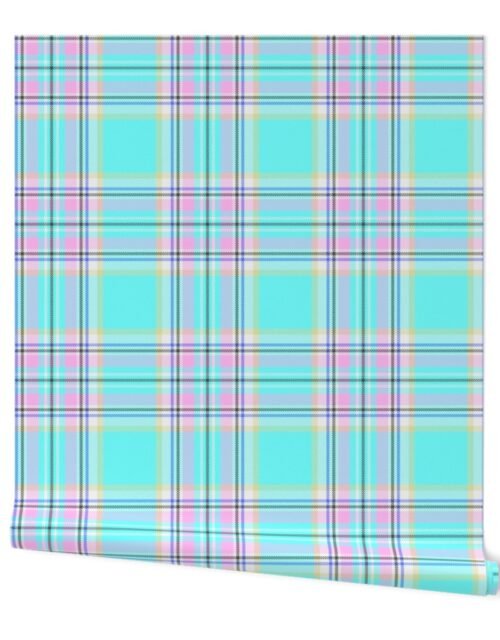 Large Royal Floridian Tartan Check Plaid Wallpaper