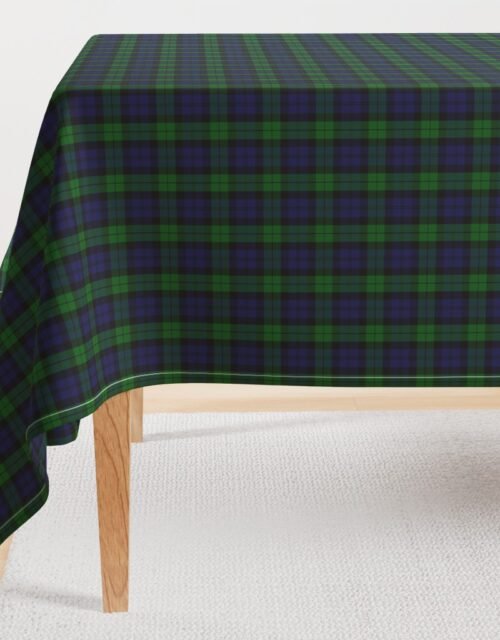 Military  Blackwatch Scottish Tartan Plaid Rectangular Tablecloth