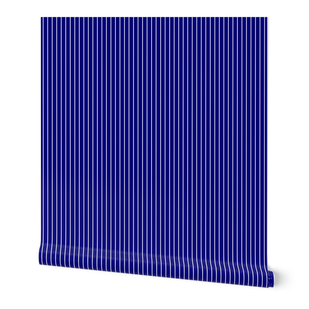 Classic 1/2 Inch White Pinstripe on a Navy Blue Background Wallpaper Classic 1/2 Inch White Pinstripe on a Navy Blue Background Wallpaper