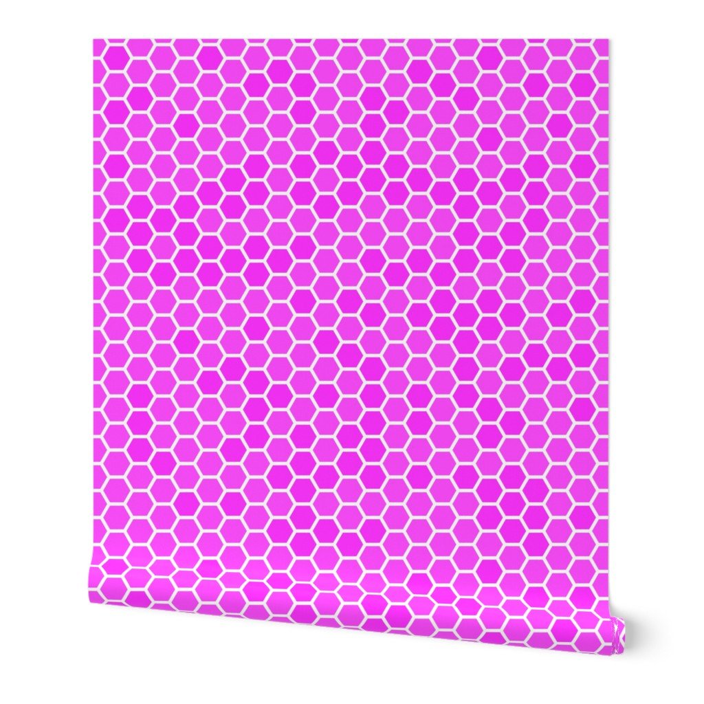 Large Hot Pink Honeycomb Bee Hive Geometric Hexagonal Design Wallpaper Large Hot Pink Honeycomb Bee Hive Geometric Hexagonal Design Wallpaper