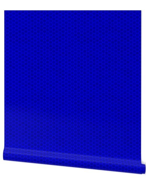 Small Navy Blue Honeycomb Bee Hive Hexagonal Design Wallpaper