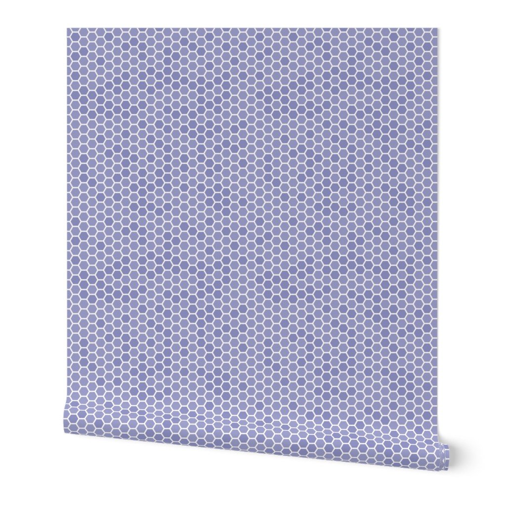 Small Very Periwinkle Purple Blue Honeycomb Bee Hive Geometric Hexagonal Design Wallpaper Small Very Periwinkle Purple Blue Honeycomb Bee Hive Geometric Hexagonal Design Wallpaper