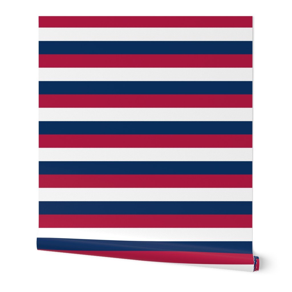 USA Flag Red, White and Blue Alternating 2 Inch Horizontal Stripes Wallpaper USA Flag Red, White and Blue Alternating 2 Inch Horizontal Stripes Wallpaper
