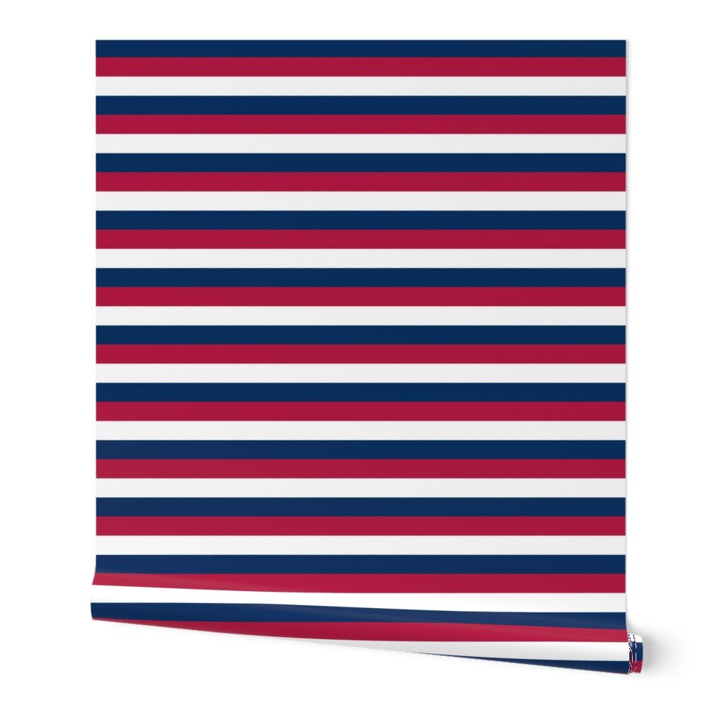 USA Flag Red, White and Blue Alternating 1 Inch Horizontal Stripes Wallpaper USA Flag Red, White and Blue Alternating 1 Inch Horizontal Stripes Wallpaper
