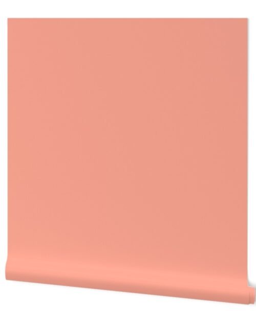 Reverse Tonal Color Sunset Coral Solid Wallpaper
