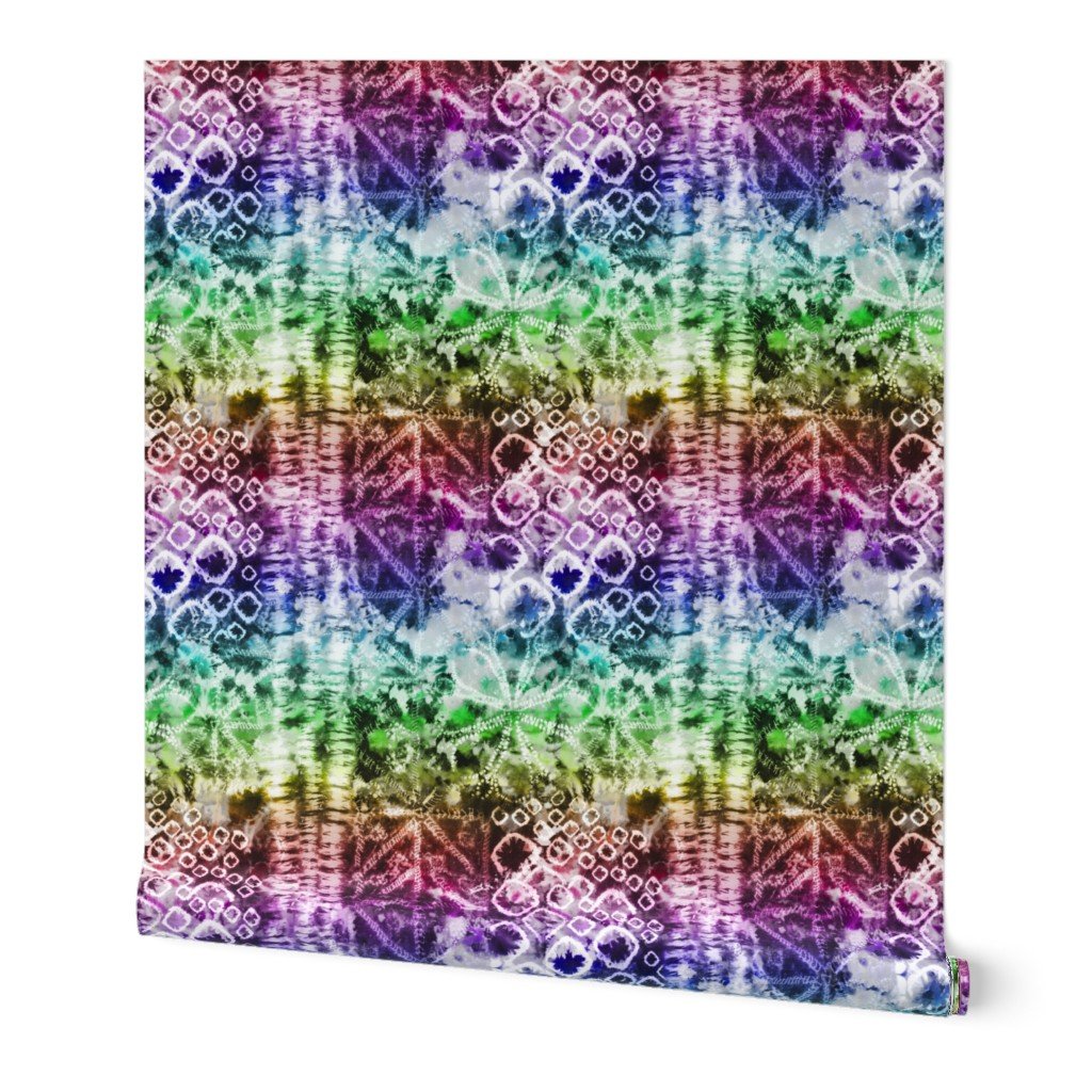 Rainbow Summer Tie Dye Batik Wax Tie Die Print Wallpaper Rainbow Summer Tie Dye Batik Wax Tie Die Print Wallpaper