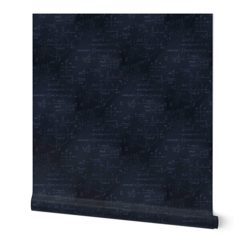 Smaller Back to School Blue Chalk on Dark Chalkboard with Mathematical Equations Wallpaper Smaller Back to School Blue Chalk on Dark Chalkboard with Mathematical Equations Wallpaper
