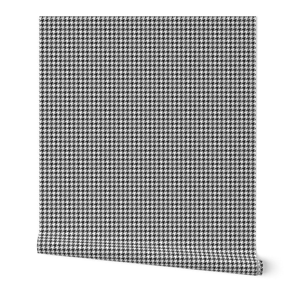 Classic Black and White Houndstooth Approx. 1/2 inch Wallpaper Classic Black and White Houndstooth Approx. 1/2 inch Wallpaper