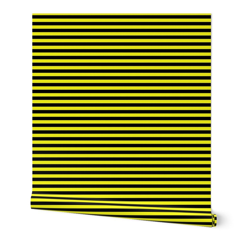Halloween Holiday 1/2 inch Black and Cats Eye Yellow Witch Stripes Wallpaper Halloween Holiday 1/2 inch Black and Cats Eye Yellow Witch Stripes Wallpaper