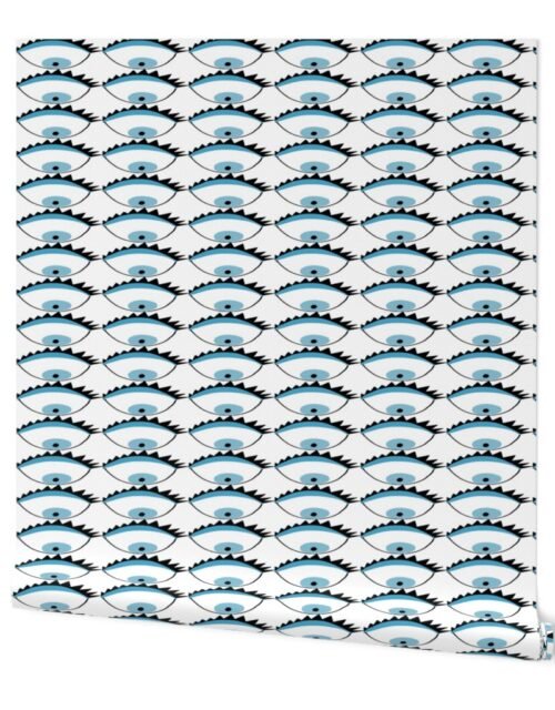 Evil Eyes in Blue Wallpaper