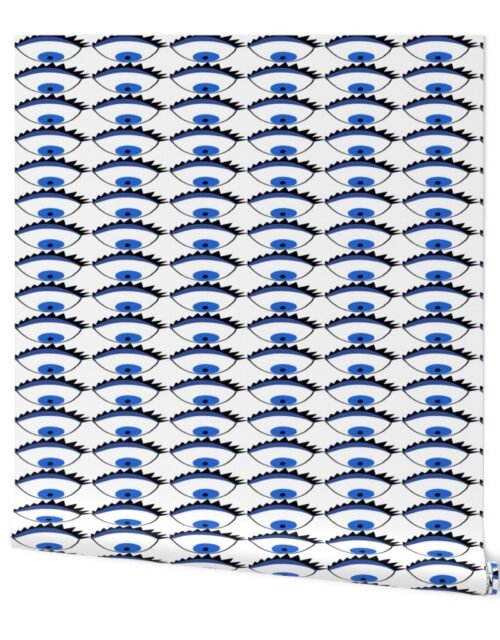 Evil Eyes in Cobalt Blue Wallpaper