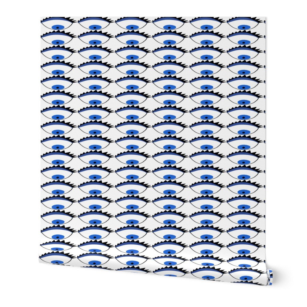 Evil Eyes in Cobalt Blue Wallpaper Evil Eyes in Cobalt Blue Wallpaper
