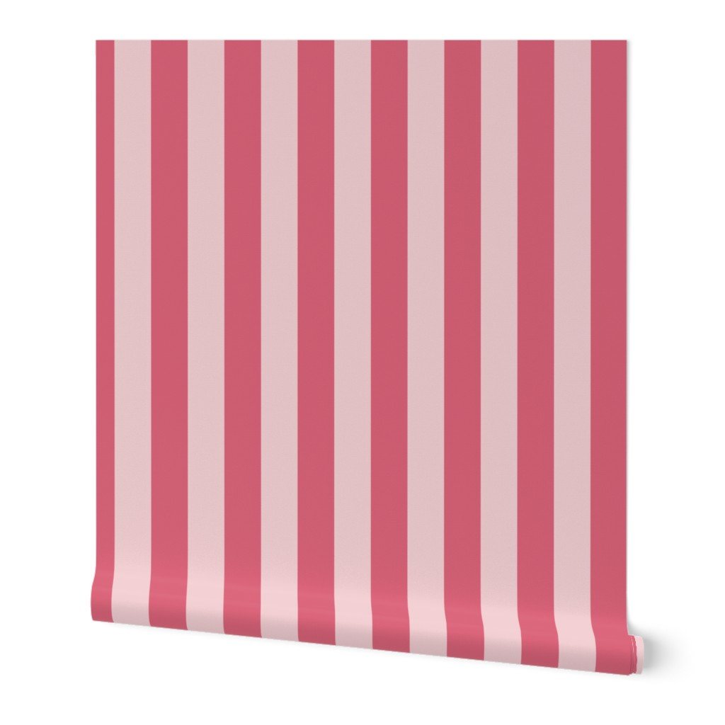 2 inch Nantucket Faded Red Cabana Tent Stripes Wallpaper 2 inch Nantucket Faded Red Cabana Tent Stripes Wallpaper