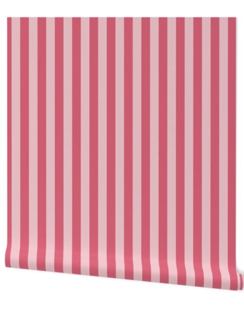 1 inch Nantucket Faded Red Cabana Tent Stripes Wallpaper 1 inch Nantucket Faded Red Cabana Tent Stripes Wallpaper