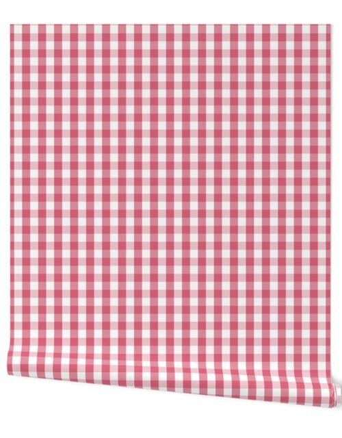 1 inch Nantucket Red Gingham Check Plaid Pattern Wallpaper 1 inch Nantucket Red Gingham Check Plaid Pattern Wallpaper