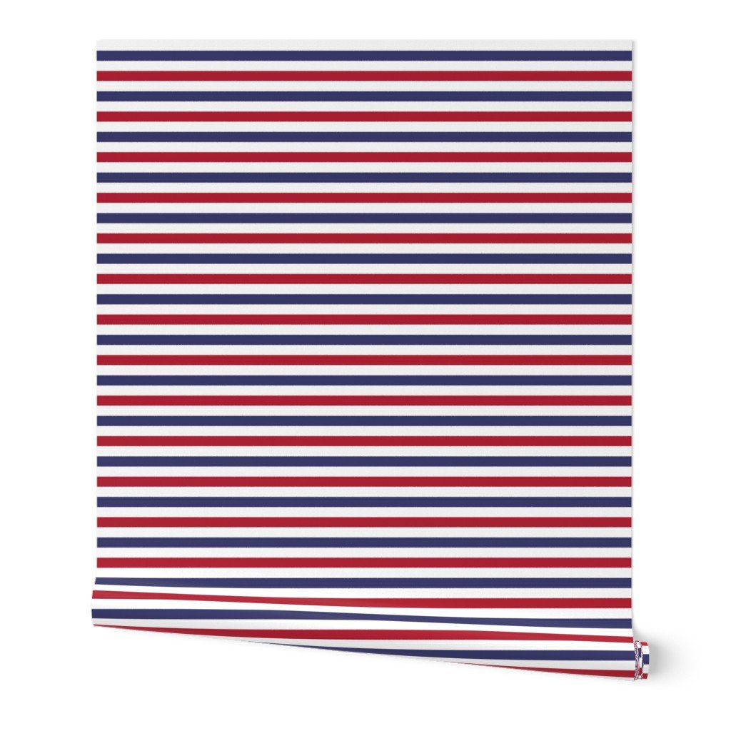1/2 inch Flag Red, White and Blue Alternating H Stripes Wallpaper 1/2 inch Flag Red, White and Blue Alternating H Stripes Wallpaper