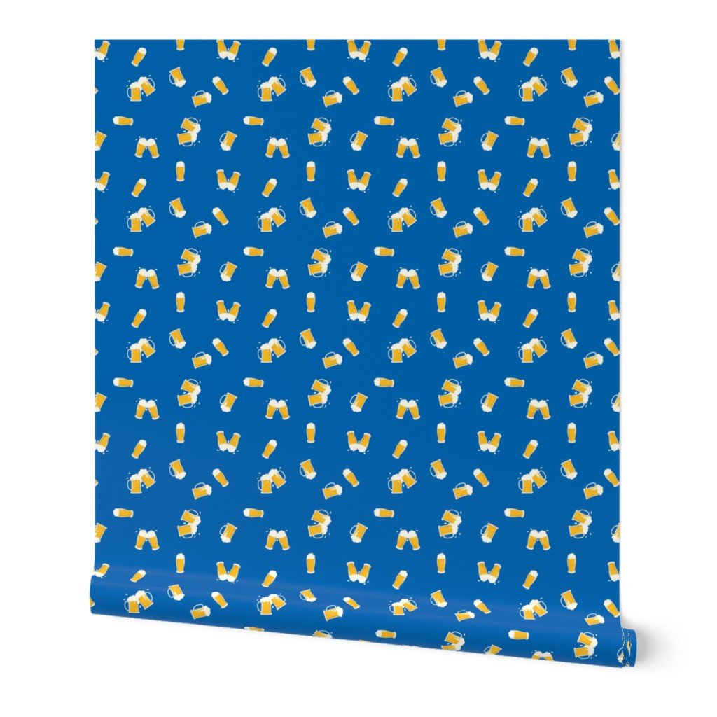 Cheers Oktoberfest Bavarian October Beer Festival Beer Mugs on Beer House Blue Wallpaper Cheers Oktoberfest Bavarian October Beer Festival Beer Mugs on Beer House Blue Wallpaper