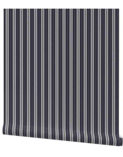 Polar Night  and Black Autumn Winter 2022 2023 Color Trend Mattress Ticking Wallpaper