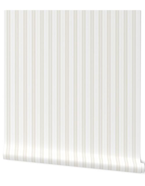 Arctic Wolf and White Autumn Winter 2022 2023 Color Trend Mattress Ticking Wallpaper