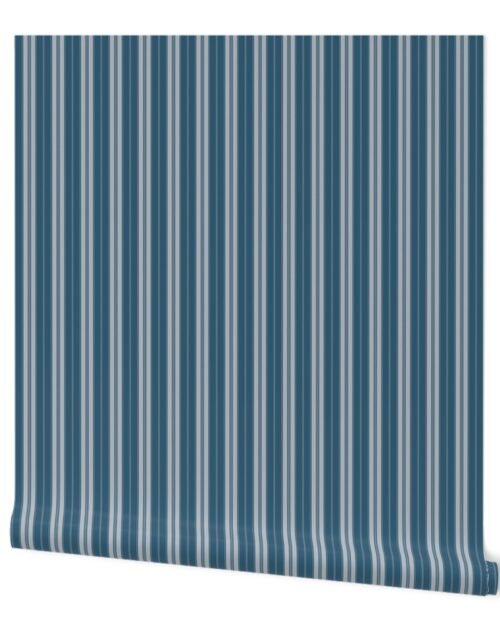 Midnight and Blue Autumn Winter 2022 2023 Color Trend Mattress Ticking Wallpaper