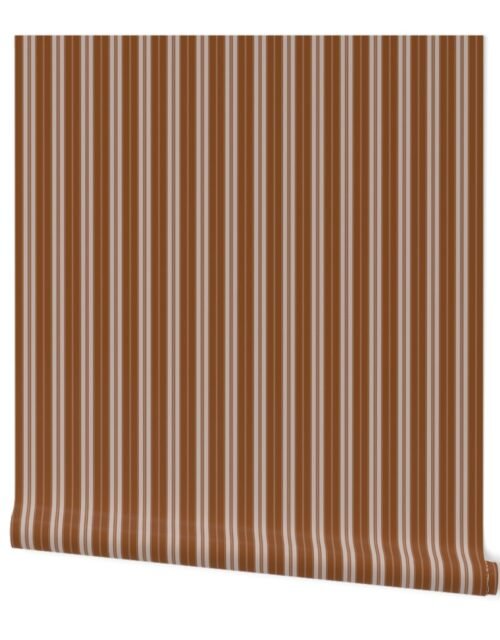 Caramel Cafe and Brown Autumn Winter 2022 2023 Color Trend Mattress Ticking Wallpaper
