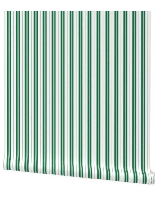 Amazon and White Autumn Winter 2022 2023 Color Trend Mattress Ticking Wallpaper