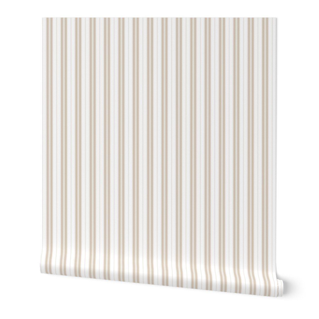 Tapioca Cream and White Autumn Winter 2022 2023 Color Trend Mattress Ticking Wallpaper Tapioca Cream and White Autumn Winter 2022 2023 Color Trend Mattress Ticking Wallpaper