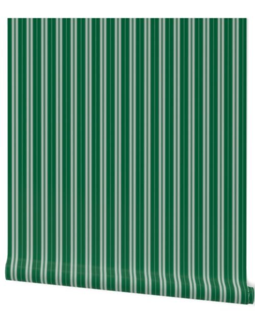 Abundant Green on Green Autumn Winter 2022 2023 Color Trend Mattress Ticking Wallpaper